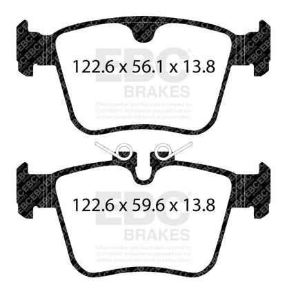 EBC 2020+ Jaguar I-Pace Electric Yellowstuff Rear Brake Pads