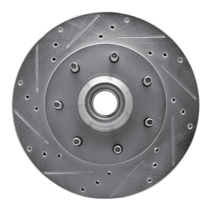 R1 Concepts R1 97-02 Ford F-150 RWD Front Left Drilled & Slotted Silver Brake Rotor