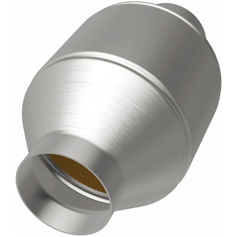 MagnaFlow Univ Cat Conv 2.5in Inlet/Outlet Center/Center Round 3in Body L x 5in W x 8.75in Overall L