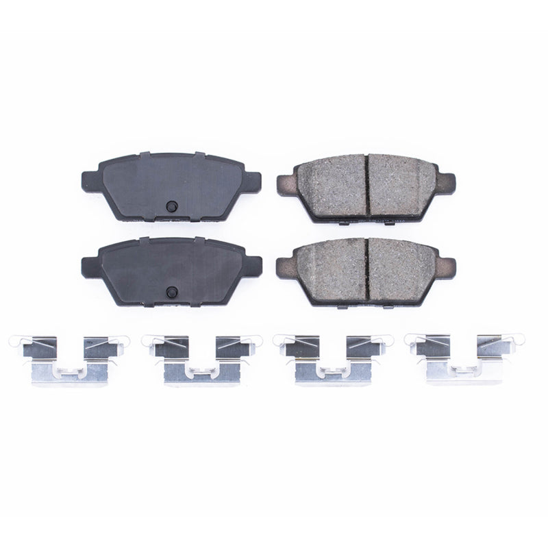 PowerStop Power Stop 06-12 Ford Fusion Rear Z17 Evolution Ceramic Brake Pads w/Hardware