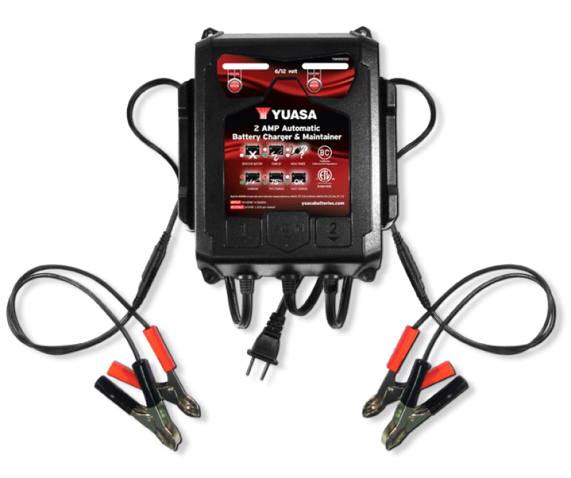 Yuasa Battery Yuasa 2 Amp Charger & Maintainer - 6V/12V