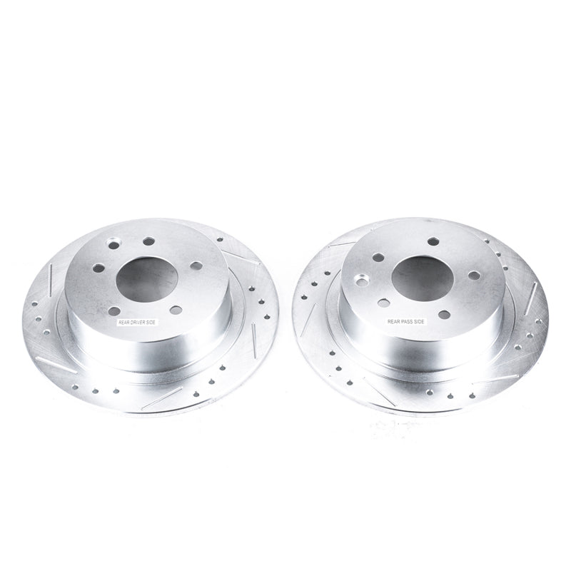 PowerStop Power Stop 02-18 Nissan Altima Rear Evolution Drilled & Slotted Rotors - Pair