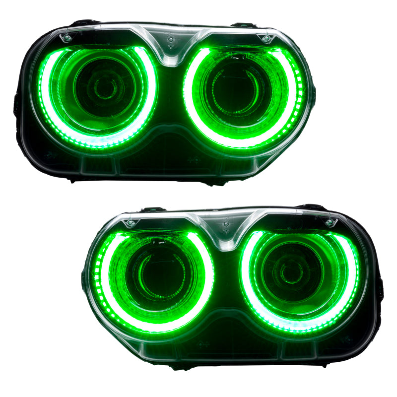 ORACLE Lighting Oracle Dodge Challenger 15-21 Halo Kit - ColorSHIFT w/ BC1 Controller