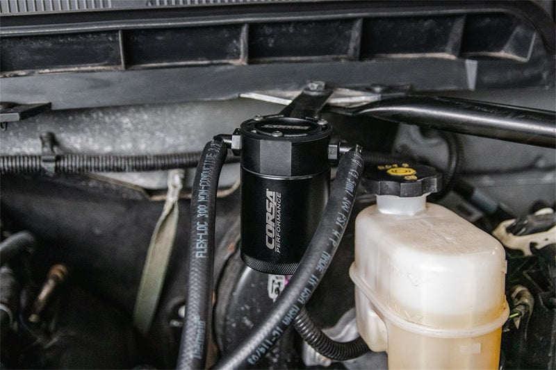 CORSA Performance Corsa 14-19 GM Silverado/Sierra (15-20) Tahoe/Yukon/Suburban/Yukon XL/Escalade (5.3L V8) Catch Can