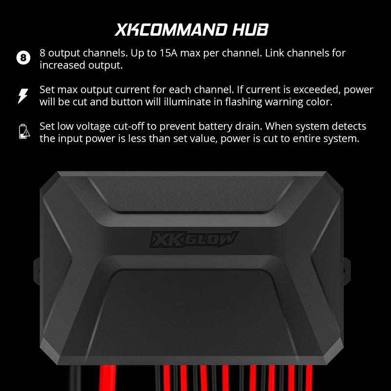 XKGLOW XK Glow XKcommand Bluetooth Switch Panel for Lights 12V Accessory Offroad