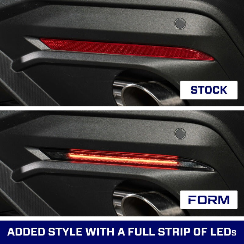 Form Lighting 2024+ Mustang LED Rear Reflector Smoked (Pair)