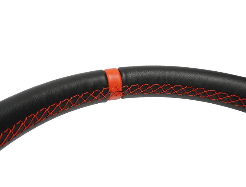 PRP Seats PRP Flat Leather Steering Wheel - Red