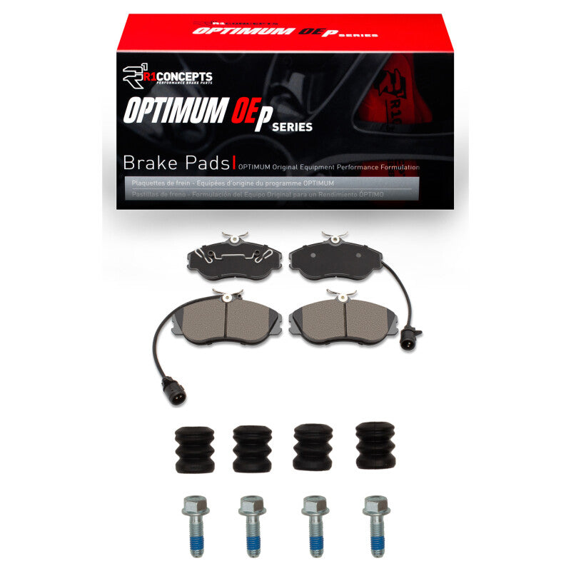 R1 Concepts R1 90-97 Audi V8 Quattro Front Optimum OE Pads & Hardware Kit