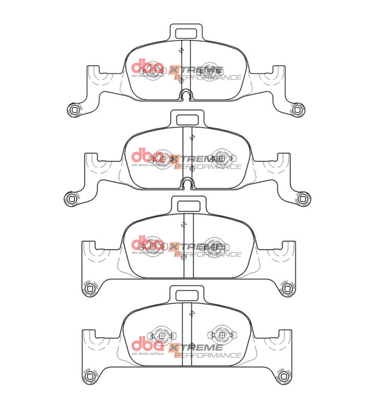 DBA 17-19 Audi A4 (w/318mm front Rotor) Front XP Performance Brake Pads