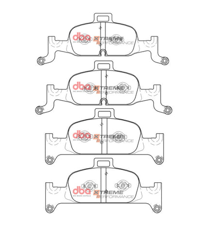 DBA 17-19 Audi A4 (w/318mm front Rotor) Front XP Performance Brake Pads