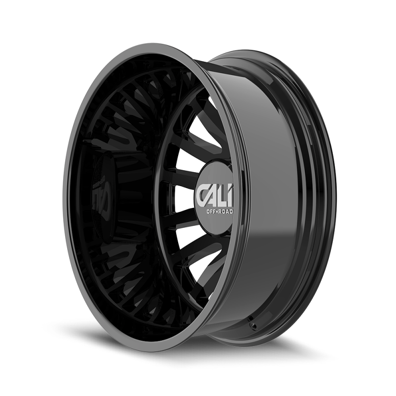 Cali Off-Road 9110D Summit Dually 22x8.25 / 8x200 BP / -192mm Offset / 142mm Hub Gloss Black Wheel