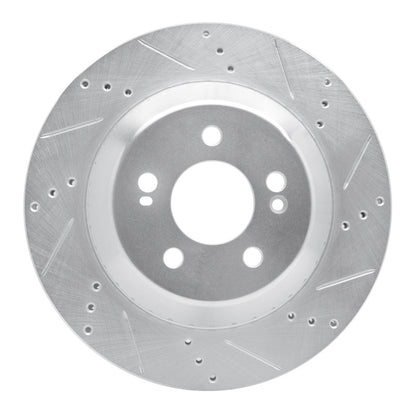 R1 Concepts R1 15-21 Mercedes-Benz S450 Rear Right Drilled & Slotted Silver Brake Rotor