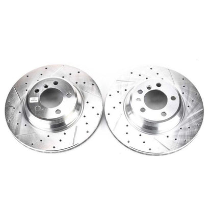 PowerStop Power Stop 02-05 BMW 745i Front Evolution Drilled & Slotted Rotors - Pair