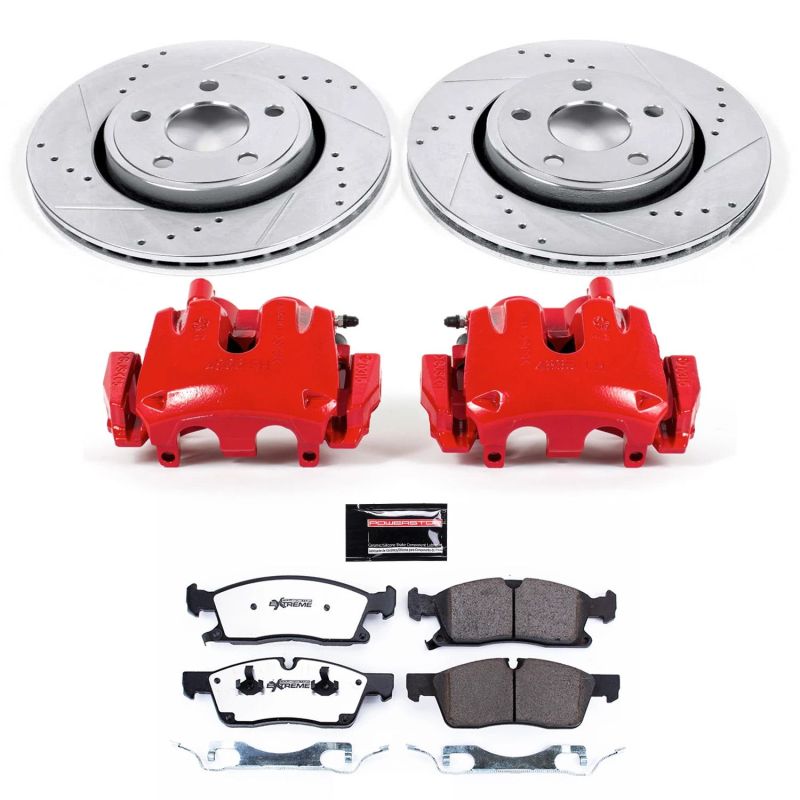 PowerStop Power Stop 11-16 Jeep Gr& Cherokee Front Z36 Truck & Tow Kit w/Cals