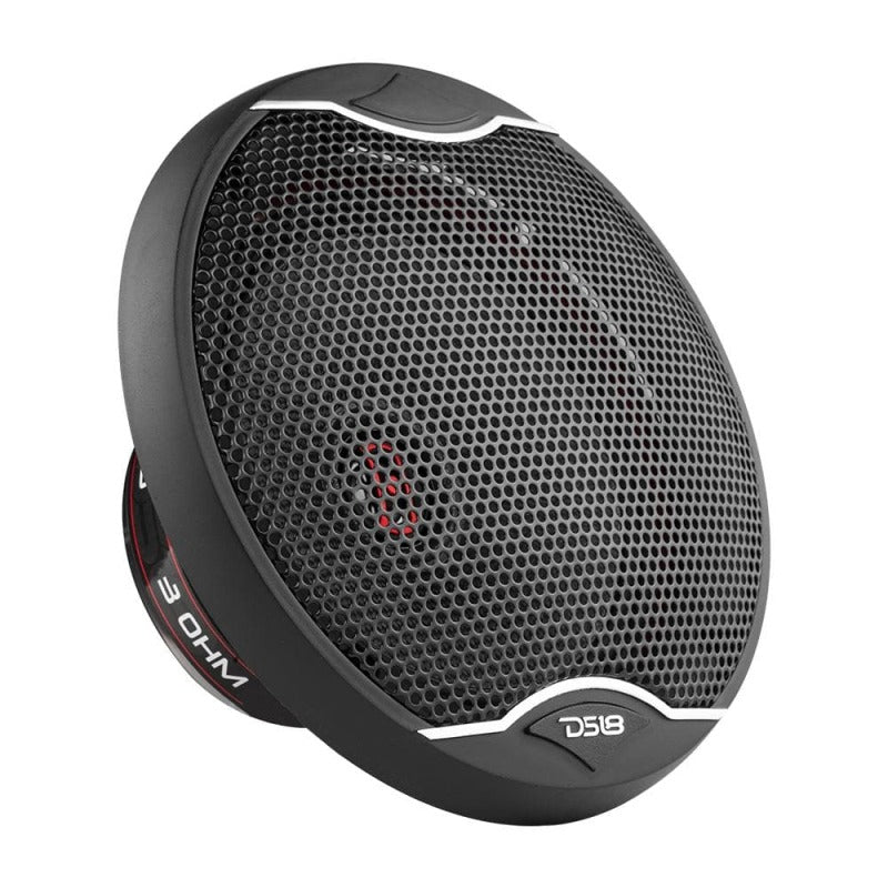 DS18 5.25in 80 Watts RMS 3 ohm 2-Way Coaxial Speakers And Component System w/ Fiberglass Cone