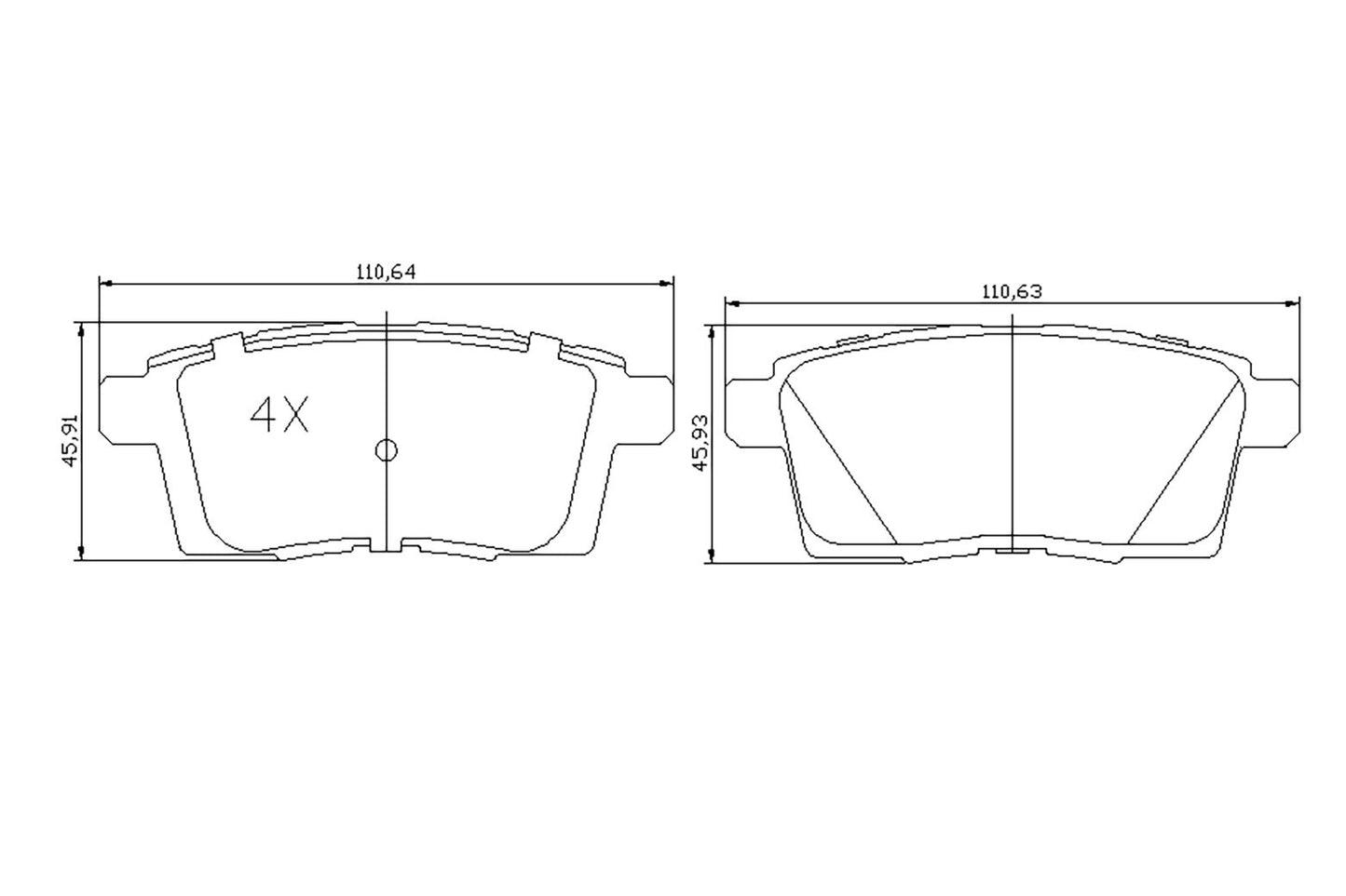 BOGAP F8210285 Brake Pad Set, Disc Brake | ML Performance Car Parts