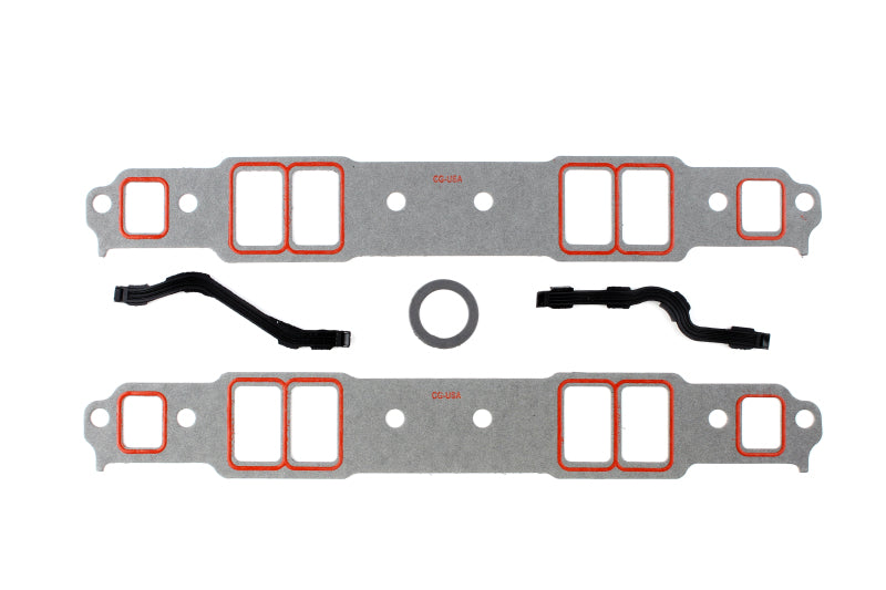 Cometic Gasket Cometic Chevy Gen1 SB V8 .060in Fiber w/ Silicone Bead Intake Mani Gasket Kit-2.00in x 1.25in Port