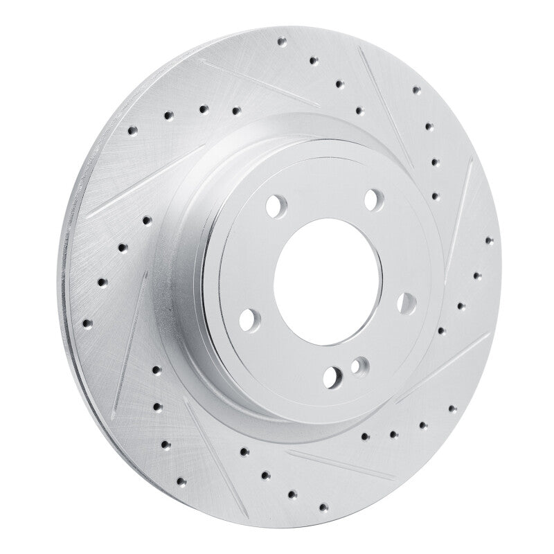 R1 Concepts R1 19-25 Mercedes-Benz G550 Rear Right Drilled & Slotted Silver Brake Rotor