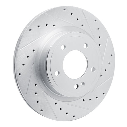 R1 Concepts R1 19-25 Mercedes-Benz G550 Rear Right Drilled & Slotted Silver Brake Rotor