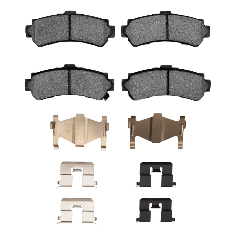 R1 Concepts R1 95-00 Nissan Lucino (Mexico) Rear Ceramic Brake Pads & Hardware Kit