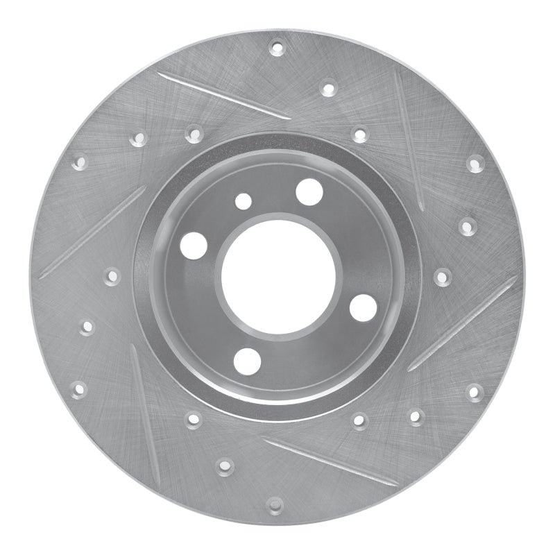 R1 Concepts R1 77-83 BMW 320I (USA/Canada) Front Left Drilled & Slotted Silver Brake Rotor