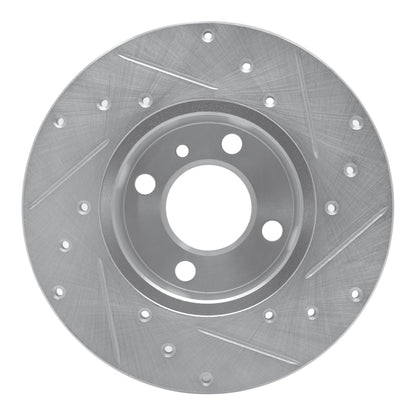 R1 Concepts R1 77-83 BMW 320I (USA/Canada) Front Left Drilled & Slotted Silver Brake Rotor