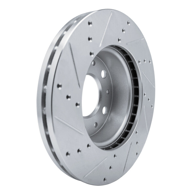 R1 Concepts R1 14-25 Ram Promaster 1500 Front Right Drilled & Slotted Silver Brake Rotor