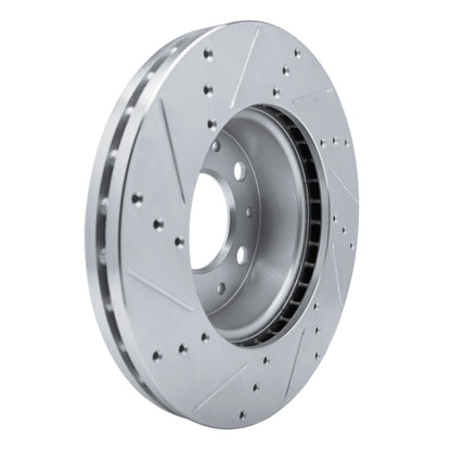 R1 Concepts R1 14-25 Ram Promaster 1500 Front Right Drilled & Slotted Silver Brake Rotor