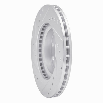 R1 Concepts R1 90-93 Asuna SUNFIRE Front Right Drilled & Slotted Silver Brake Rotor