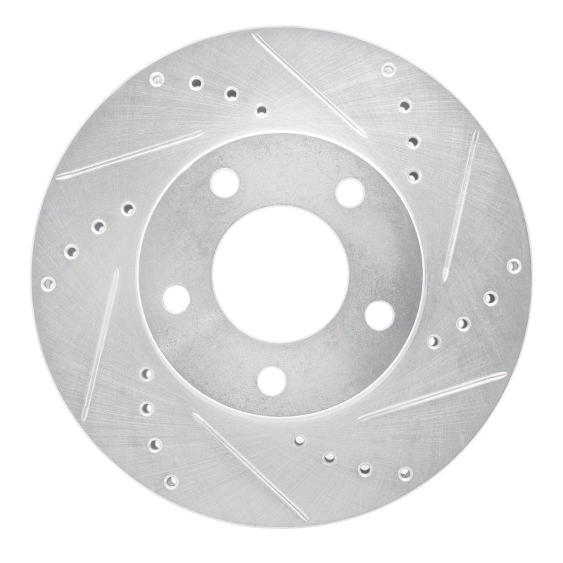 R1 Concepts R1 01-07 Ford Escape Front Right Drilled & Slotted Silver Brake Rotor