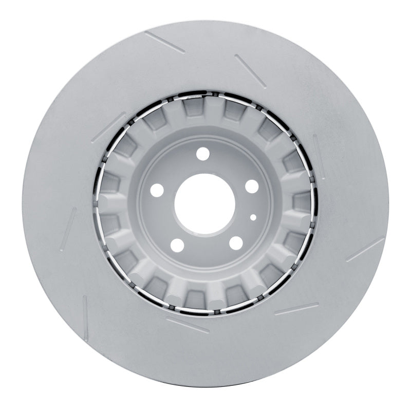DFC 17-18 Porsche Macan Left Front Slotted Hi-Carbon Alloy Geomet Coated Rotor