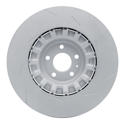 DFC 17-18 Porsche Macan Left Front Slotted Hi-Carbon Alloy Geomet Coated Rotor