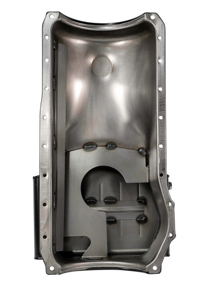 Moroso Ford 351C/351M (w/Front Sump) Kicked Out Wet Sump 7qt 8in Steel Oil Pan