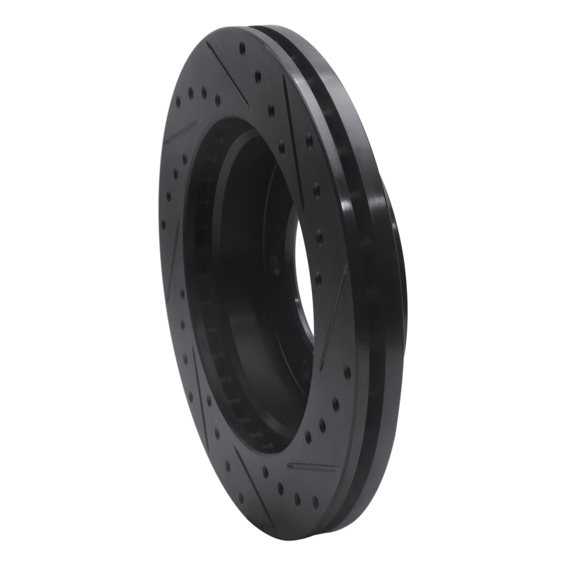 R1 Concepts R1 01-04 Honda Passport Front Left Drilled & Slotted Black Brake Rotor