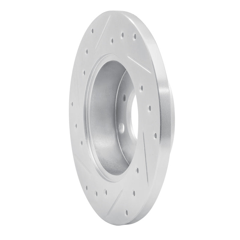 R1 Concepts R1 92-96 Dodge COLT Front Right Drilled & Slotted Silver Brake Rotor