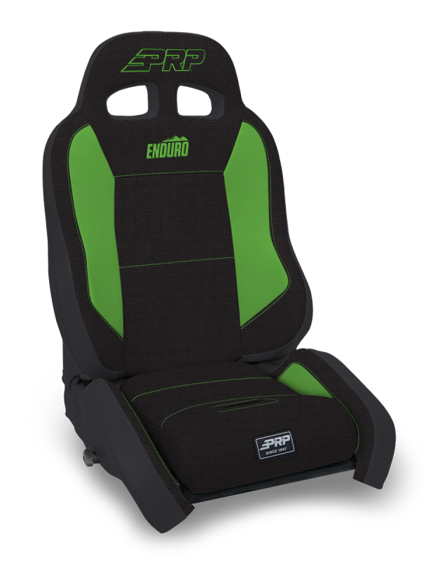 PRP Seats PRP EnduroCrawl Reclining Suspension Seat - Black/Green Tweed - Passenger