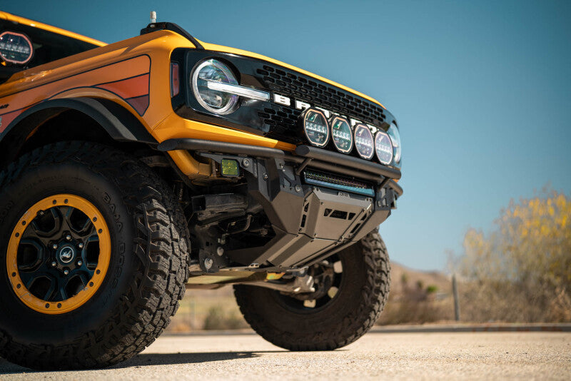 DV8 Offroad 21-25 Ford Bronco Tube Serries Front Bumper - Black Powdercoat