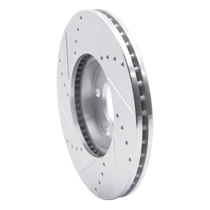 R1 Concepts R1 98-98 Volkswagen Passat (USA/Canada) Front Right Drilled & Slotted Silver Brake Rotor