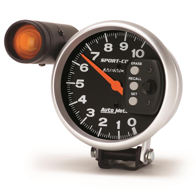 Autometer Sport-Comp 5 inch 10K RPM Shift Light Tach w/memory