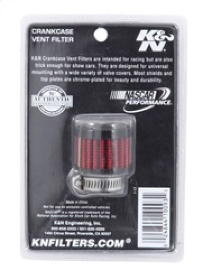 K&N Engineering K&N 0.75 inch ID 1.375 inch OD 1.125 inch H Clamp On Crankcase Vent Filter