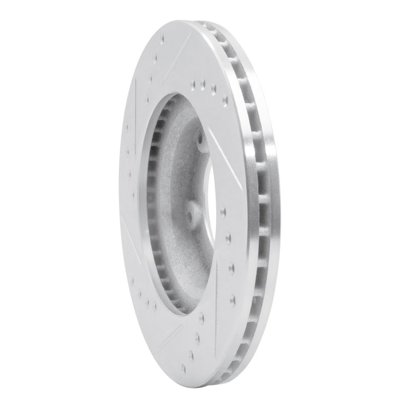 R1 Concepts R1 89-08 Toyota Hilux (Mexico) Front Right Drilled & Slotted Silver Brake Rotor