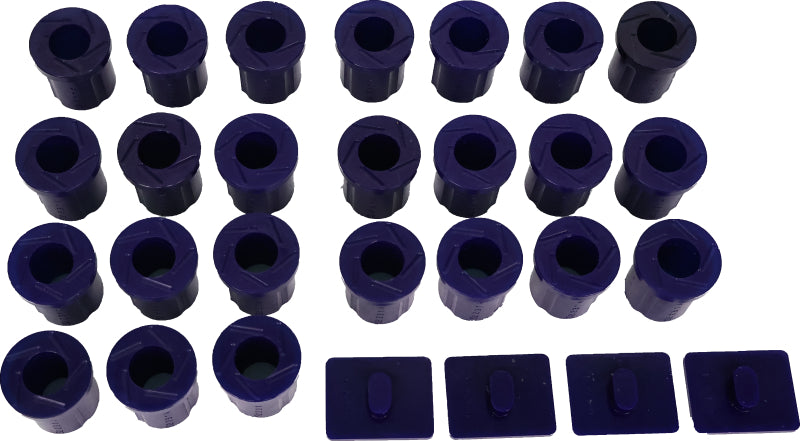 SuperPro 1967-1980 Toyota Land Cruiser Base Rear Leaf Spring and Slipper Pad Bushing Kit
