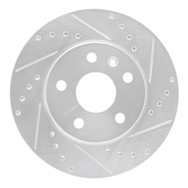 R1 Concepts R1 11-16 Buick LaCrosse Front Right Drilled & Slotted Silver Brake Rotor