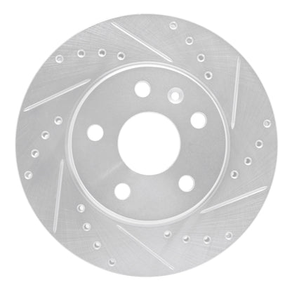 R1 Concepts R1 11-16 Buick LaCrosse Front Right Drilled & Slotted Silver Brake Rotor