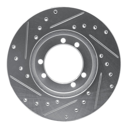 R1 Concepts R1 92-04 Hummer H1 Rear Right Front Right Drilled & Slotted Silver Brake Rotor