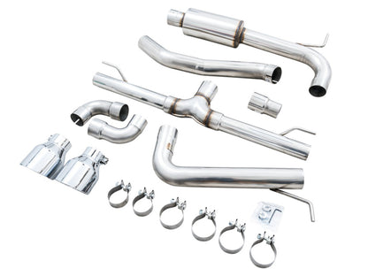 AWE Tuning 2022 VW GTI MK8 Track Edition Exhaust - Chrome Silver Tips