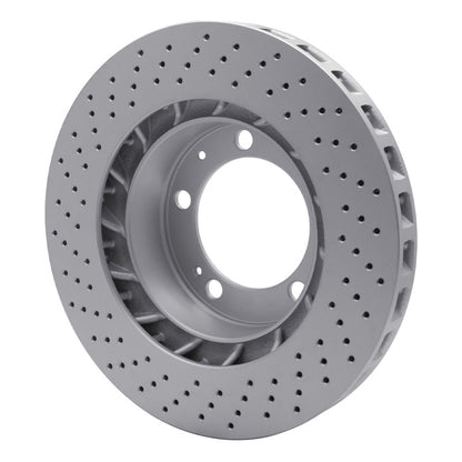 DFC 94-98 Porsche 911 Right Front Drilled GeoSPEC Coated Rotor