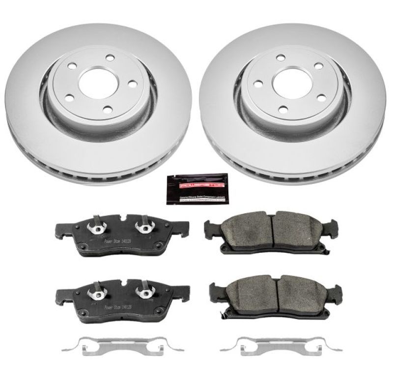 PowerStop Power Stop 13-16 Dodge Durango Front Z17 Evolution Geomet Coated Brake Kit