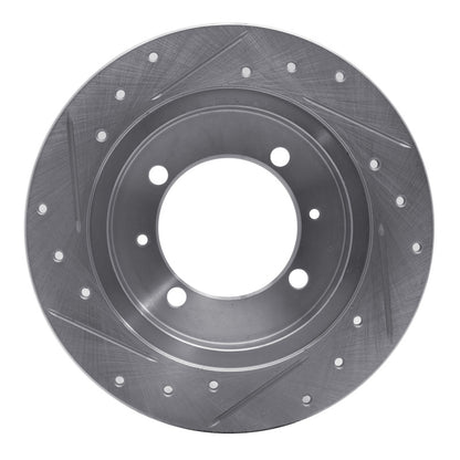 R1 Concepts R1 00-07 Mitsubishi Space Star (Mexico) Rear Right Drilled & Slotted Silver Brake Rotor