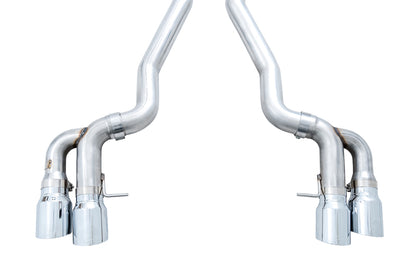 AWE Tuning 18-19 BMW M5 (F90) 4.4T AWD Cat-Back Exhaust - Track Edition (Chrome Silver Tips)